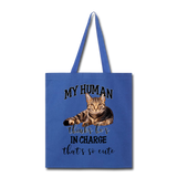 My Human - He - Tote Bag - royal blue
