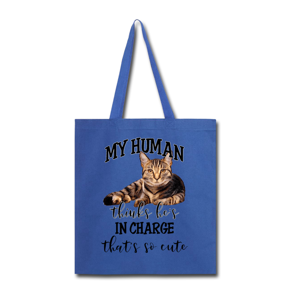 My Human - He - Tote Bag - royal blue