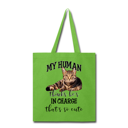 My Human - He - Tote Bag - lime green