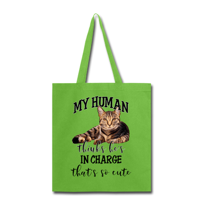 My Human - He - Tote Bag - lime green