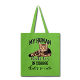 My Human - He - Tote Bag - lime green
