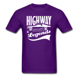 Highway Legends - White - Unisex Classic T-Shirt - purple