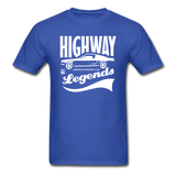 Highway Legends - White - Unisex Classic T-Shirt - royal blue