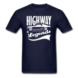 Highway Legends - White - Unisex Classic T-Shirt - navy