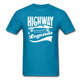 Highway Legends - White - Unisex Classic T-Shirt - turquoise