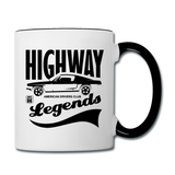 Highway Legends - Black - Contrast Coffee Mug - white/black