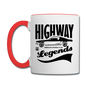 Highway Legends - Black - Contrast Coffee Mug - white/red