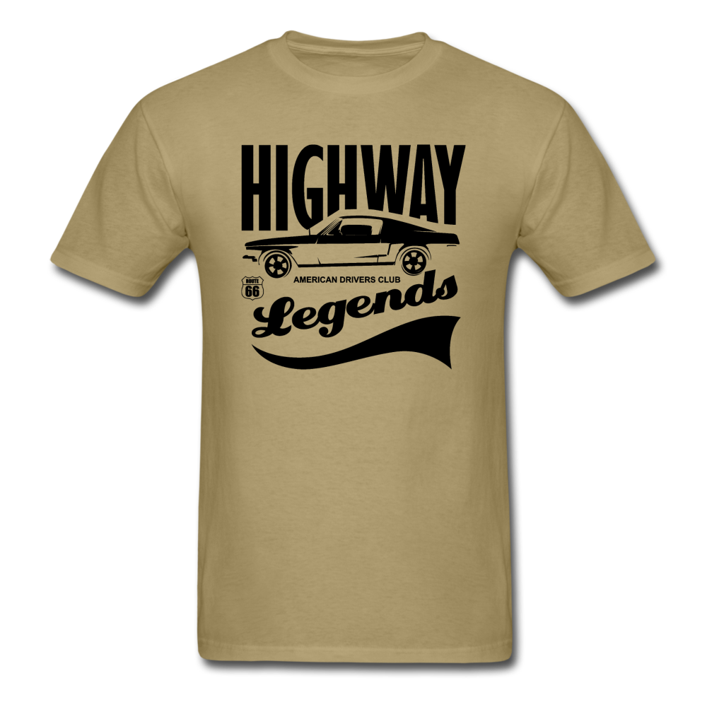 Highway Legends - Black - Unisex Classic T-Shirt - khaki