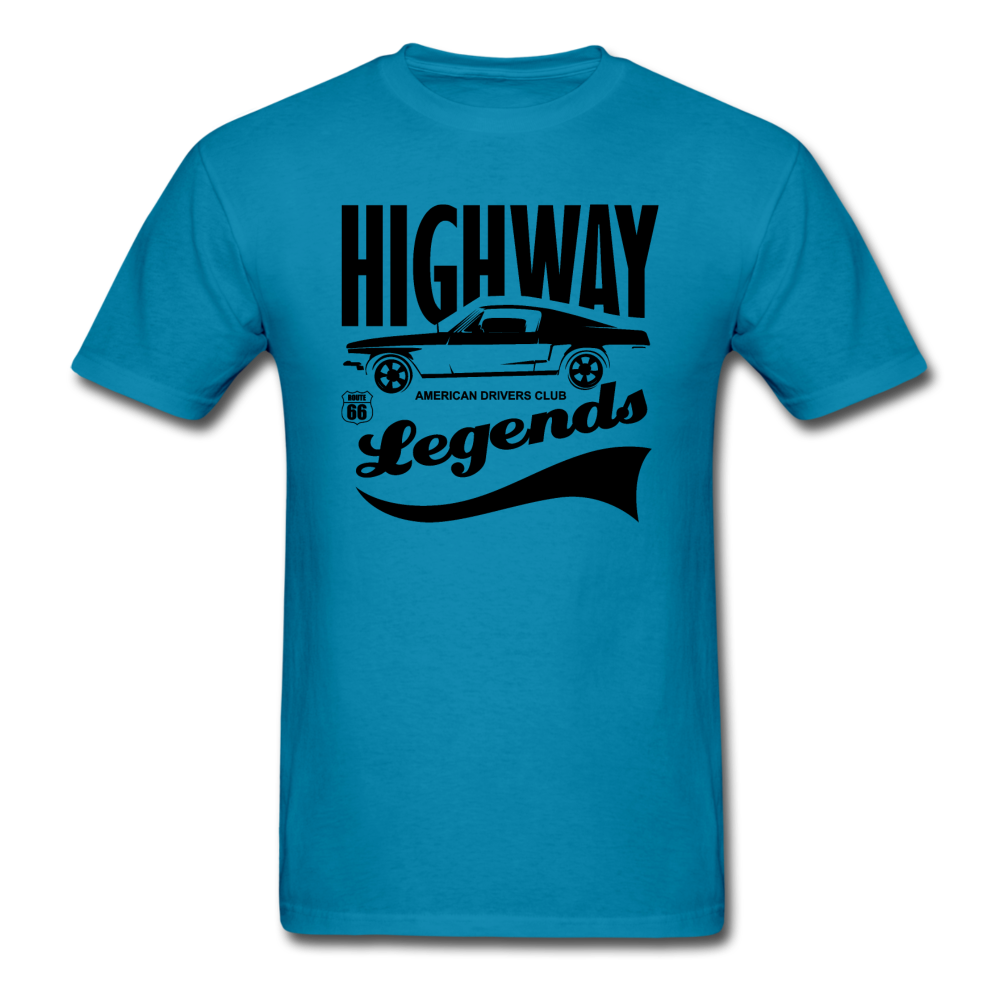 Highway Legends - Black - Unisex Classic T-Shirt - turquoise