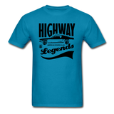 Highway Legends - Black - Unisex Classic T-Shirt - turquoise