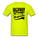 Highway Legends - Black - Unisex Classic T-Shirt - safety green