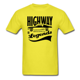 Highway Legends - Black - Unisex Classic T-Shirt - yellow