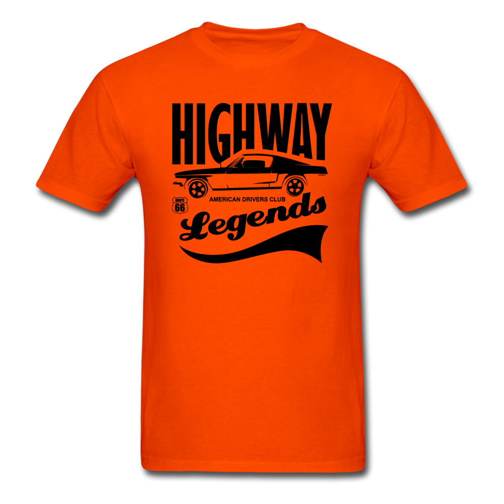 Highway Legends - Black - Unisex Classic T-Shirt - orange