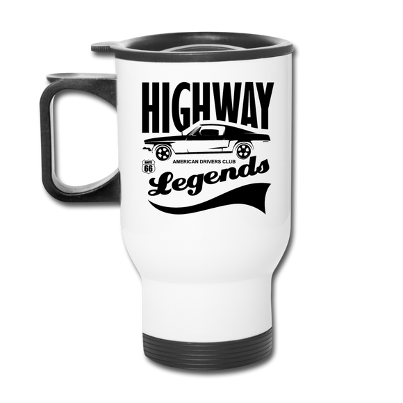 Highway Legends - Black - Travel Mug - white