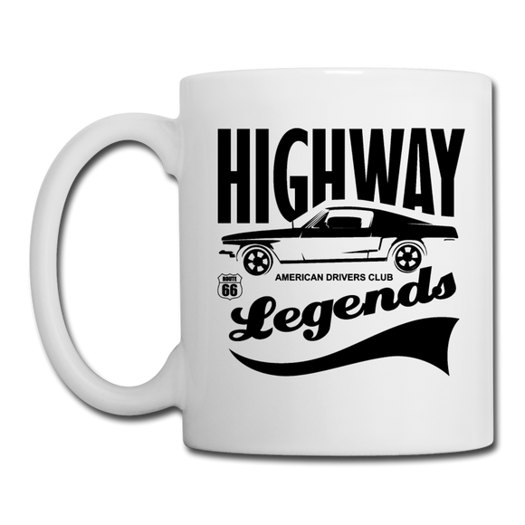 Highway Legends - Black - Coffee/Tea Mug - white