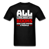 All I Care About Are Books - White - Unisex Classic T-Shirt - black