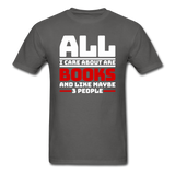 All I Care About Are Books - White - Unisex Classic T-Shirt - charcoal
