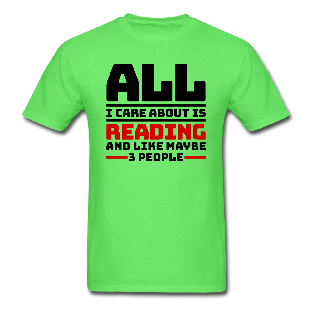 I Care About Are Reading - Black - Unisex Classic T-Shirt - kiwi