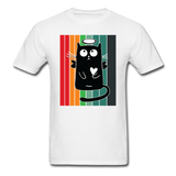 Retro Good Black Cat - Unisex Classic T-Shirt - white