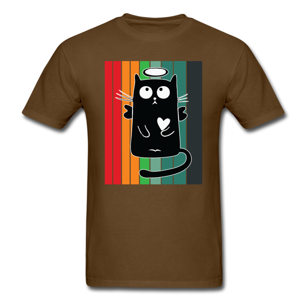 Retro Good Black Cat - Unisex Classic T-Shirt - brown