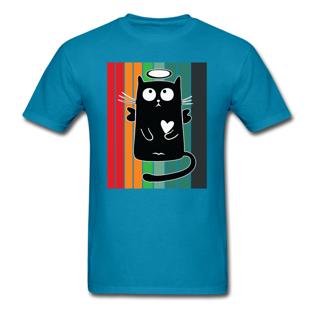 Retro Good Black Cat - Unisex Classic T-Shirt - turquoise