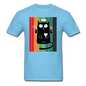 Retro Good Black Cat - Unisex Classic T-Shirt - aquatic blue