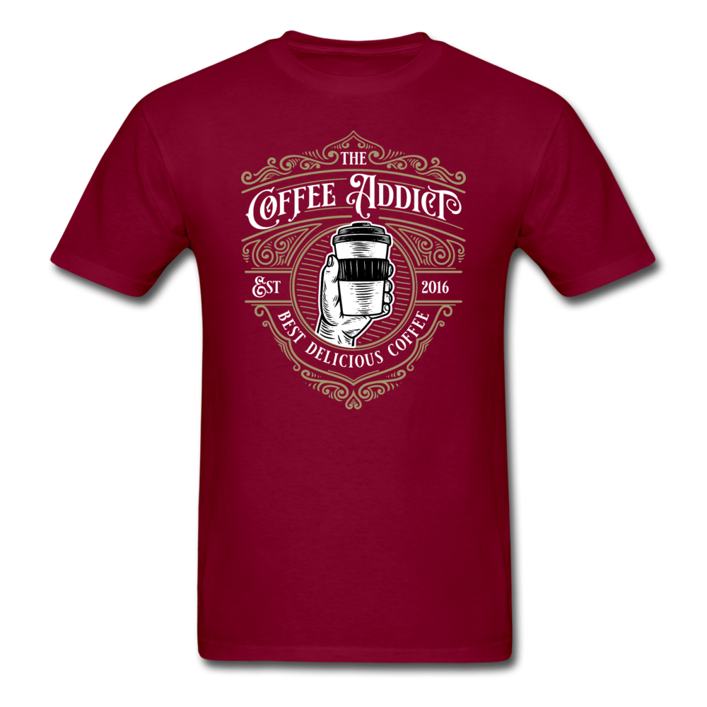 Coffee Addict - Unisex Classic T-Shirt - burgundy