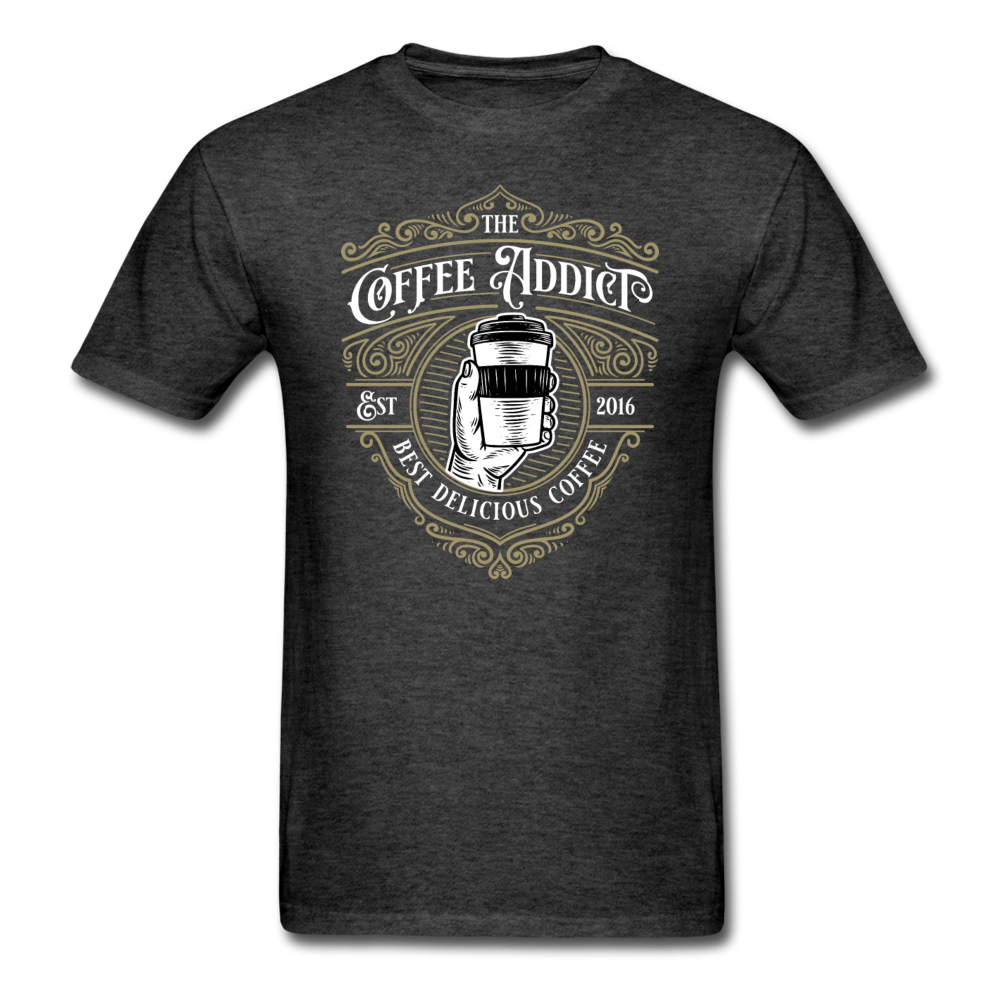 Coffee Addict - Unisex Classic T-Shirt - heather black