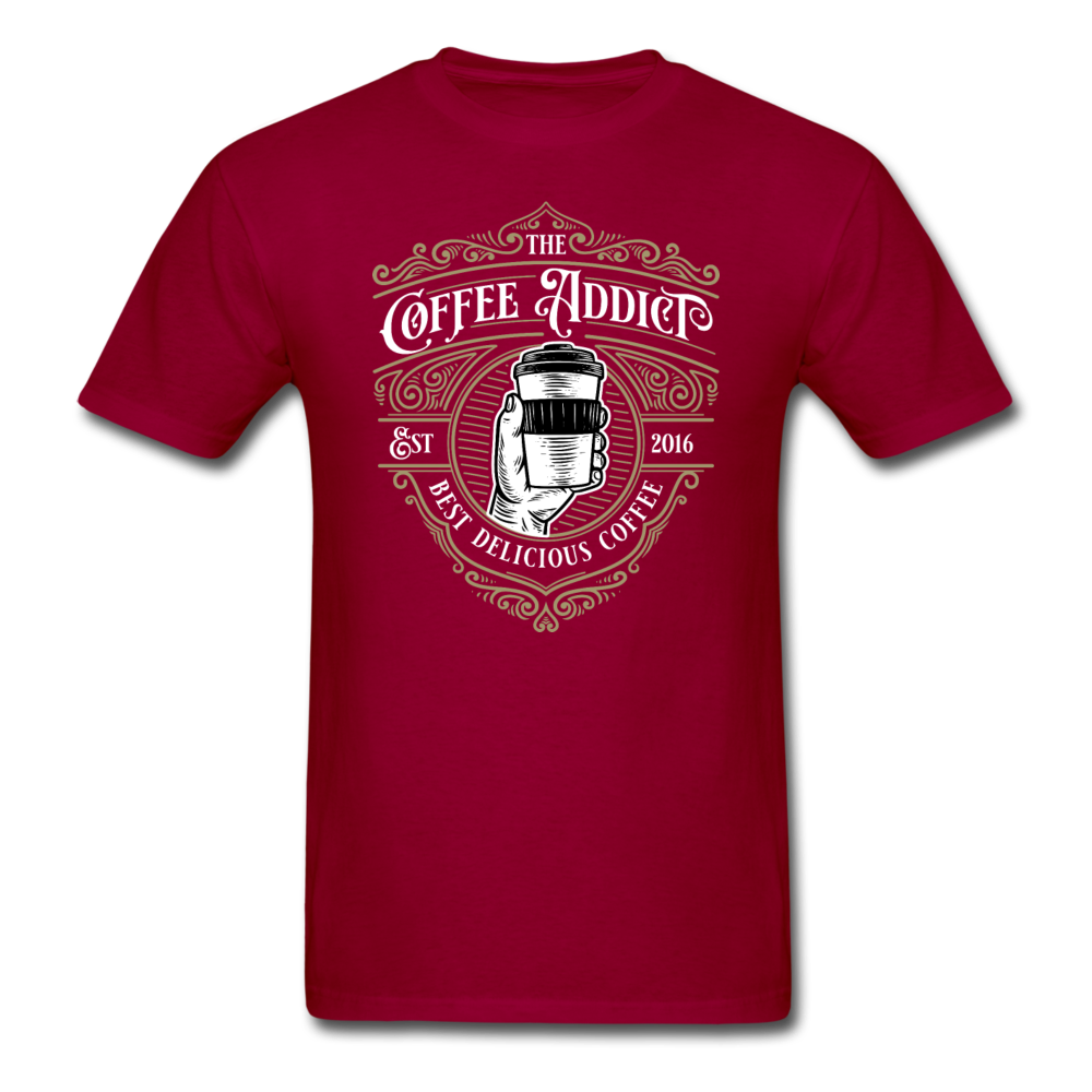 Coffee Addict - Unisex Classic T-Shirt - dark red