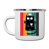Retro Good Black Cat - Camper Mug - white