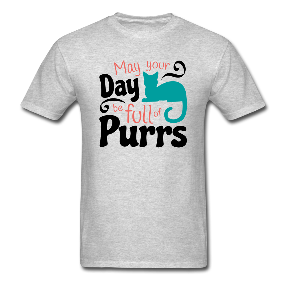 May Your Day Be Full Of Purrs - Unisex Classic T-Shirt - heather gray