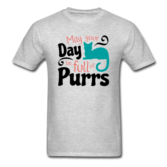 May Your Day Be Full Of Purrs - Unisex Classic T-Shirt - heather gray