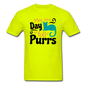 May Your Day Be Full Of Purrs - Unisex Classic T-Shirt - safety green