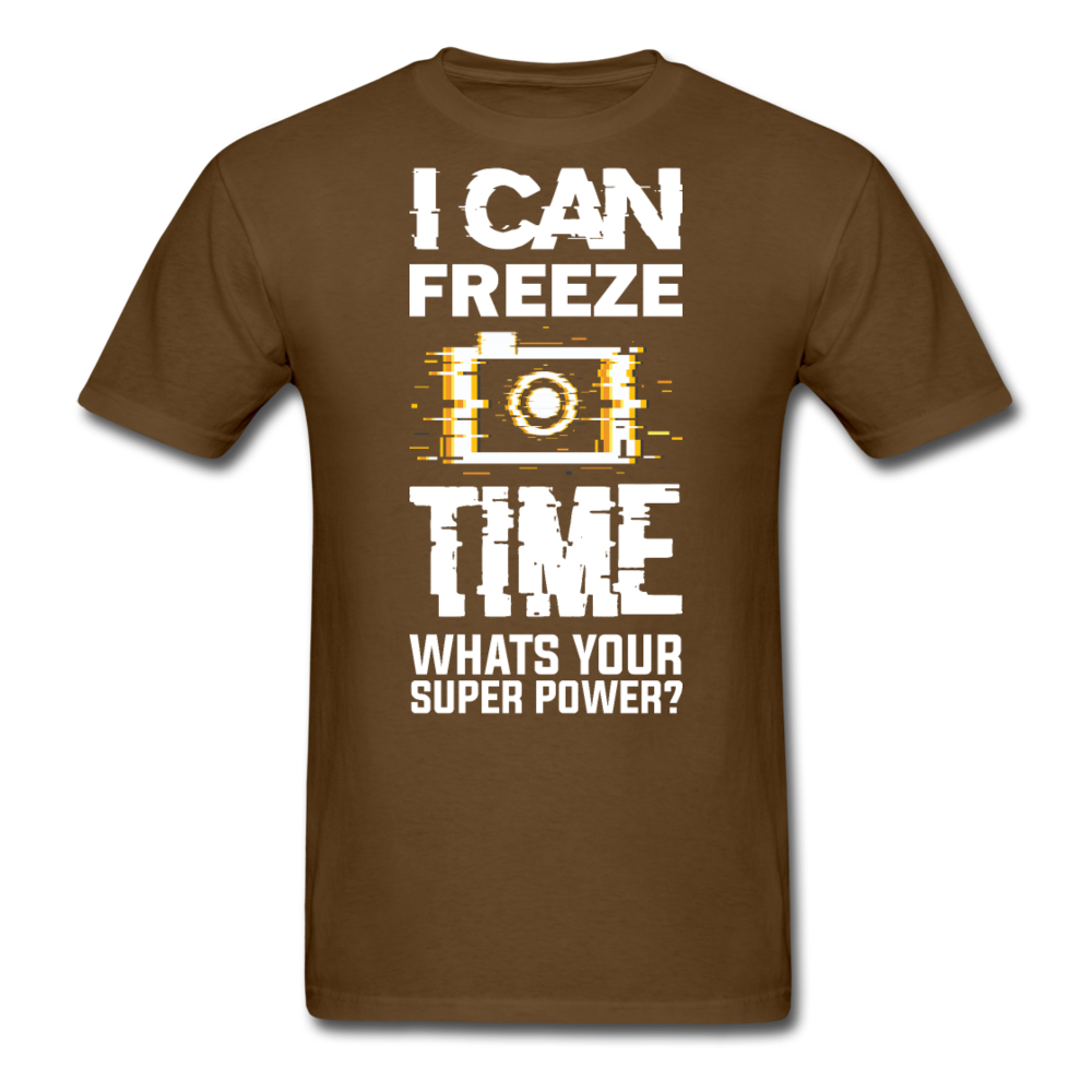 I Can Freeze TIme - Unisex Classic T-Shirt - brown