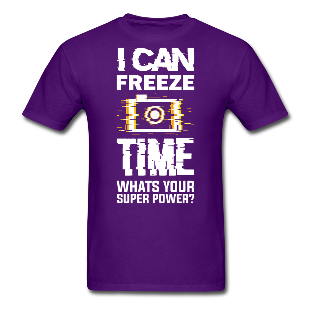 I Can Freeze TIme - Unisex Classic T-Shirt - purple