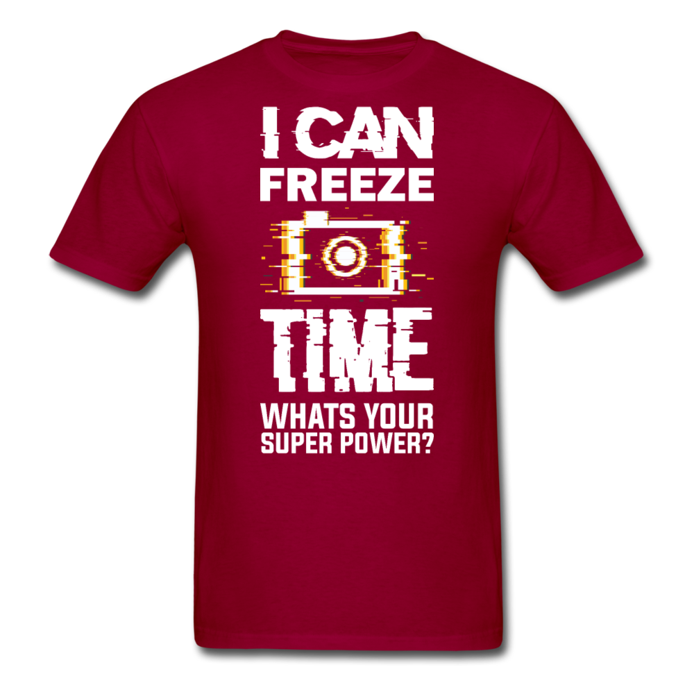 I Can Freeze TIme - Unisex Classic T-Shirt - dark red