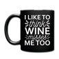 Wine Misses Me Too - White - Full Color Mug - black