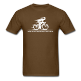 Eat RIght - Cycling - White - Unisex Classic T-Shirt - brown
