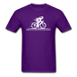 Eat RIght - Cycling - White - Unisex Classic T-Shirt - purple