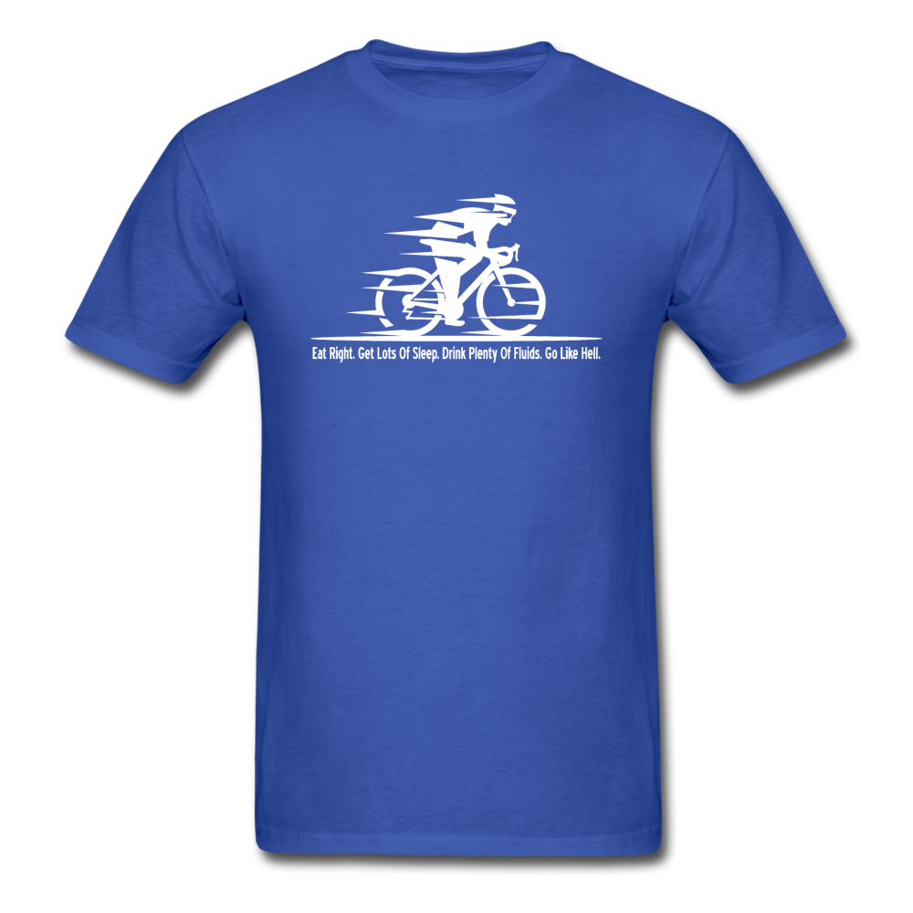 Eat RIght - Cycling - White - Unisex Classic T-Shirt - royal blue