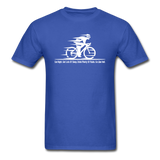 Eat RIght - Cycling - White - Unisex Classic T-Shirt - royal blue