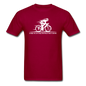 Eat RIght - Cycling - White - Unisex Classic T-Shirt - dark red