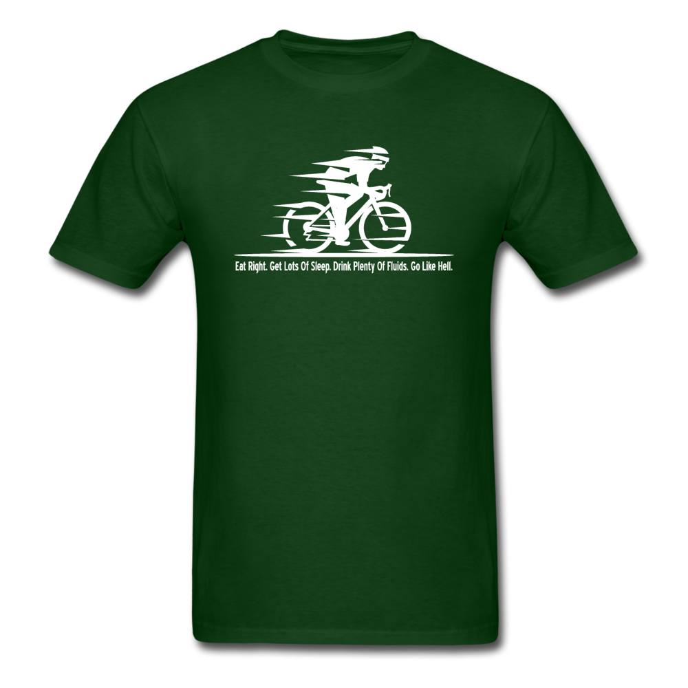 Eat RIght - Cycling - White - Unisex Classic T-Shirt - forest green