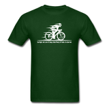 Eat RIght - Cycling - White - Unisex Classic T-Shirt - forest green