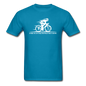 Eat RIght - Cycling - White - Unisex Classic T-Shirt - turquoise