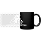 Eat RIght - Cycling - White - Full Color Panoramic Mug - black