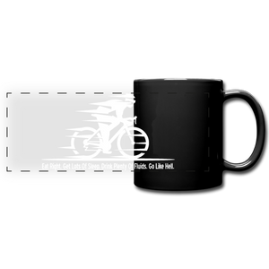 Eat RIght - Cycling - White - Full Color Panoramic Mug - black