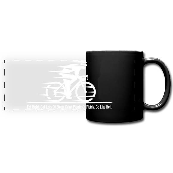 Eat RIght - Cycling - White - Full Color Panoramic Mug - black