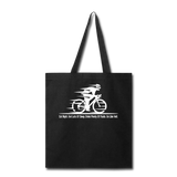 Eat RIght - Cycling - White - Tote Bag - black