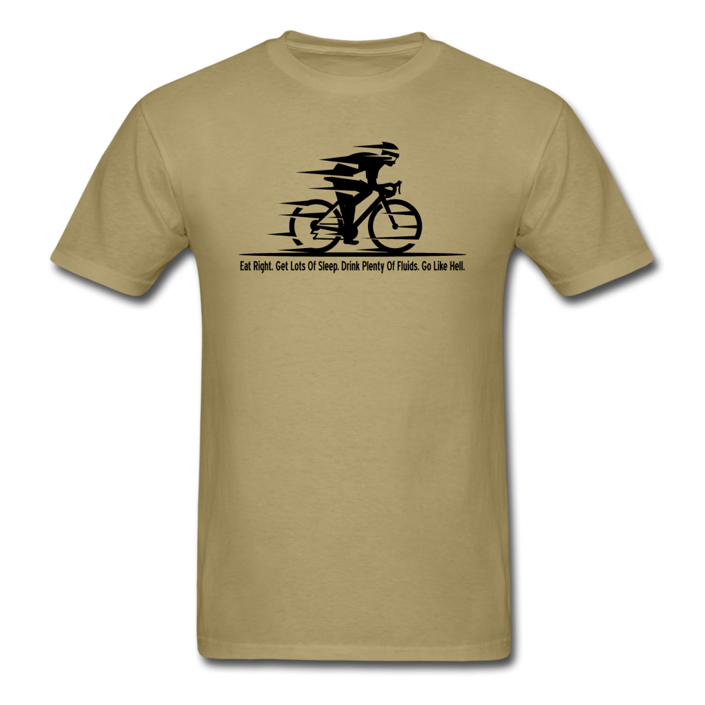 Eat RIght - Cycling - Black - Unisex Classic T-Shirt - khaki